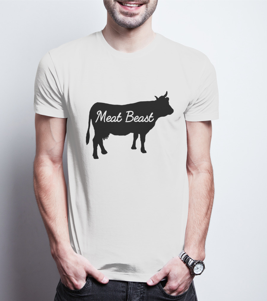 Meat Beast Bold Cow T-Shirt