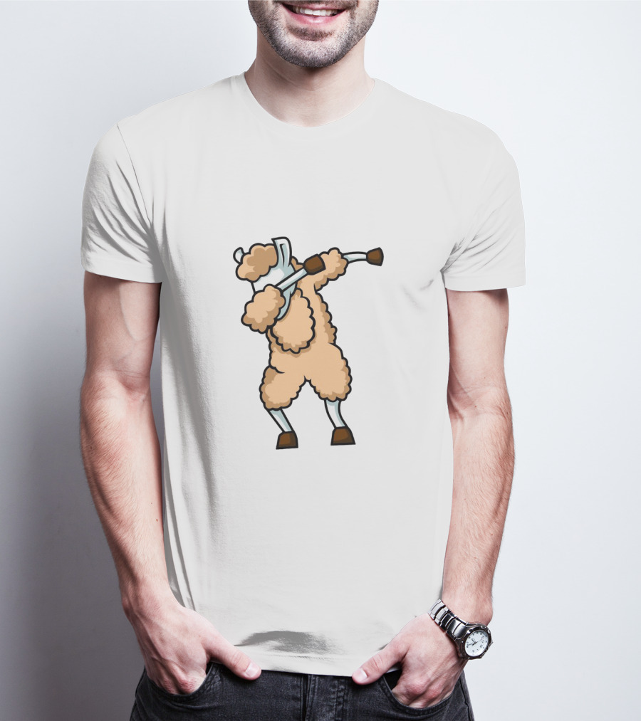 Dabbing Llama Funny Dab Cartoon Pose Iconic Dance Move T-Shirt