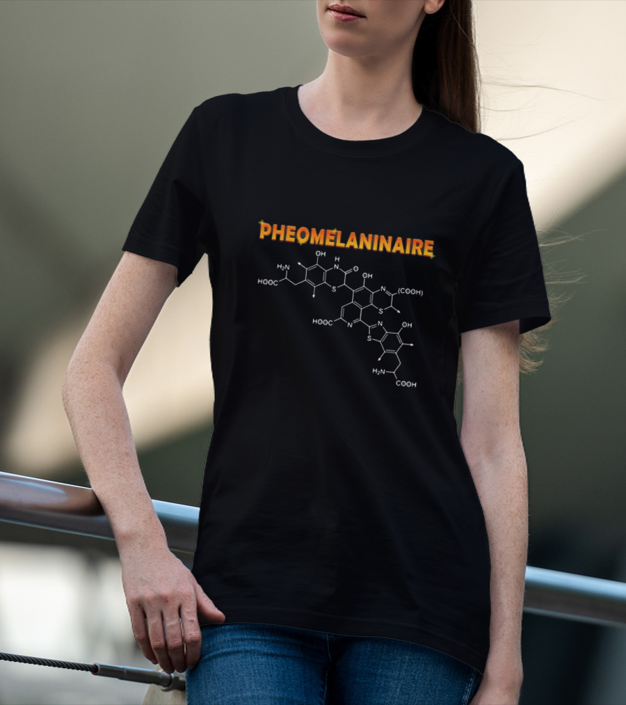 Pheomelaninaire With Chemical Structure T-Shirt