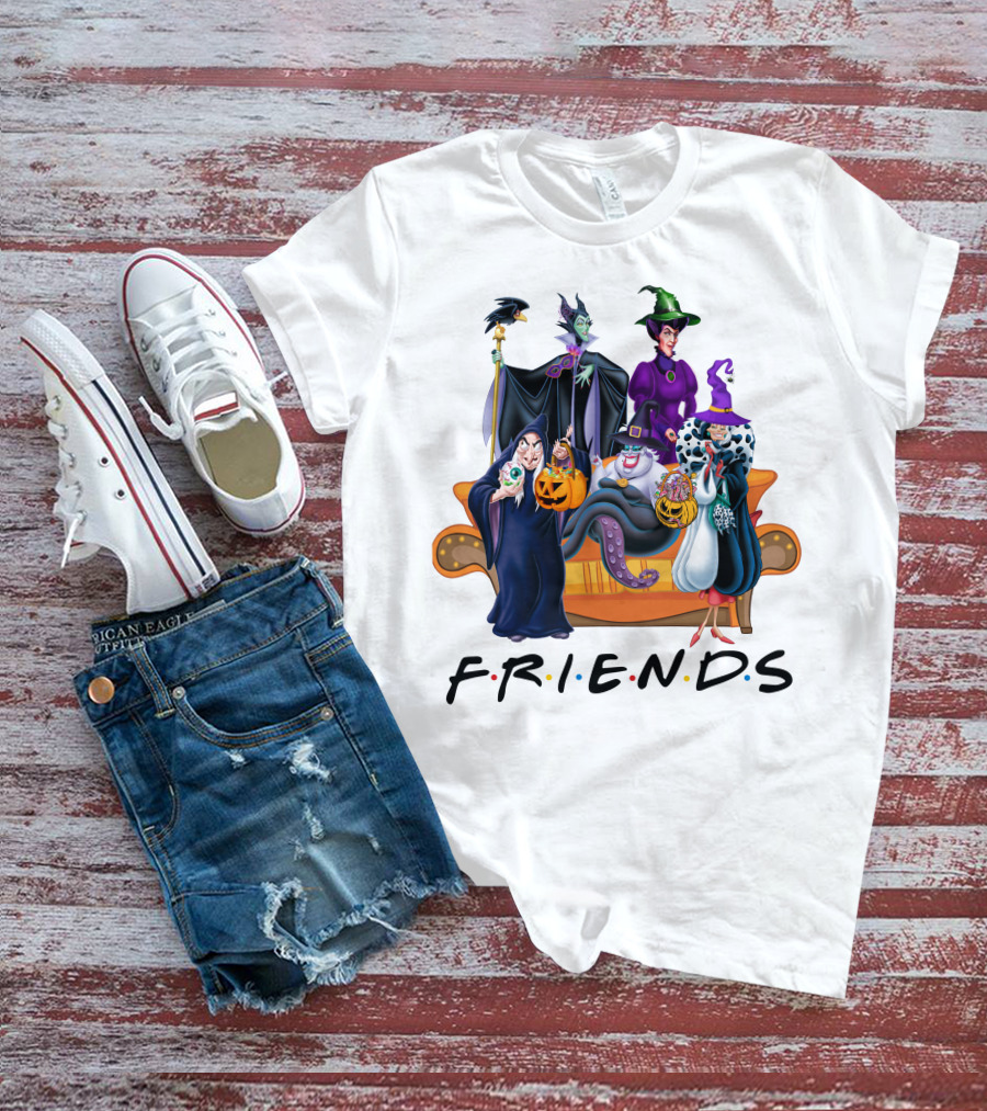 FRIENDS Halloween Villains Couch Scene T-Shirt