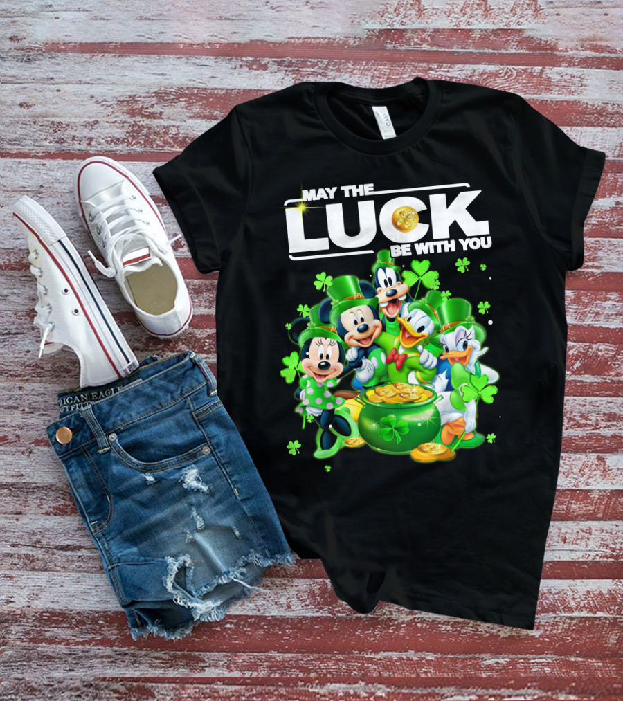 May The Luck Be With You Mickey N Friends T-Shirt