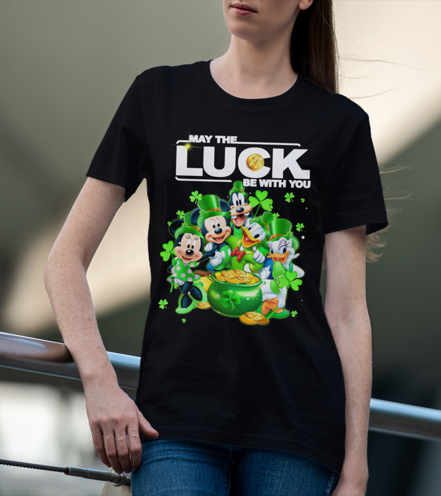 May The Luck Be With You Mickey N Friends T-Shirt
