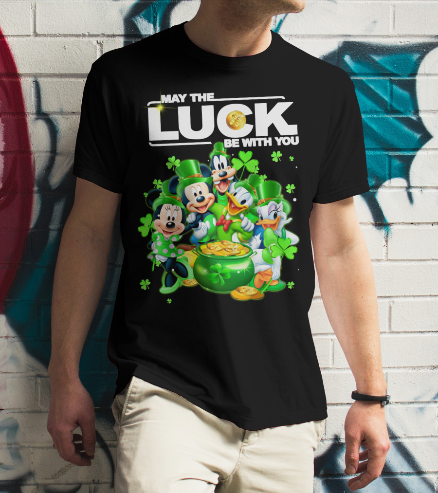 May The Luck Be With You Mickey N Friends T-Shirt