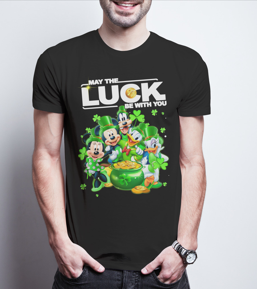 May The Luck Be With You Mickey N Friends T-Shirt