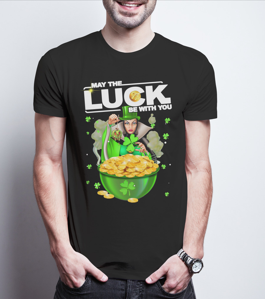 May The Luck Be With You Evil Queen Gold Coins T-Shirt