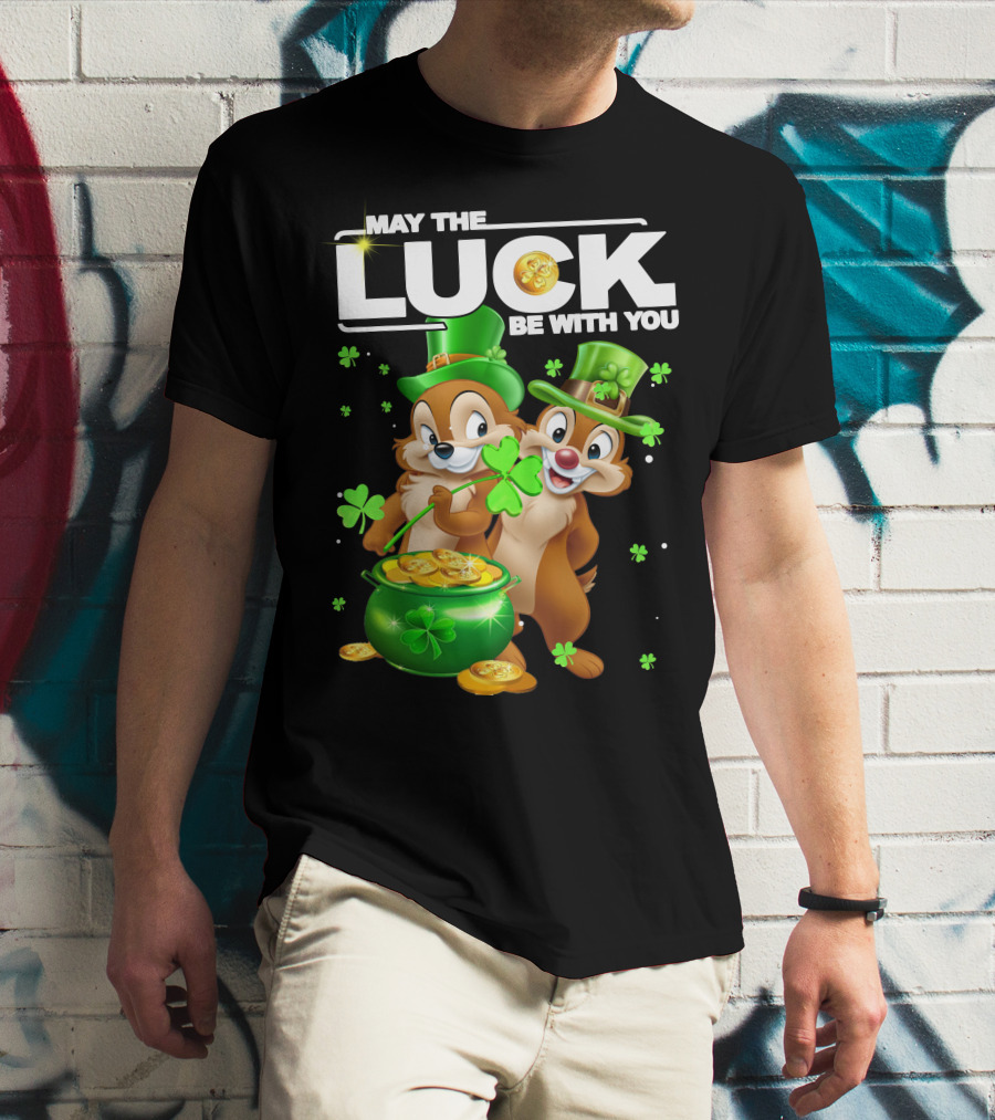 May The Luck Be With You Chip Dale Pot Of Gold T-Shirt