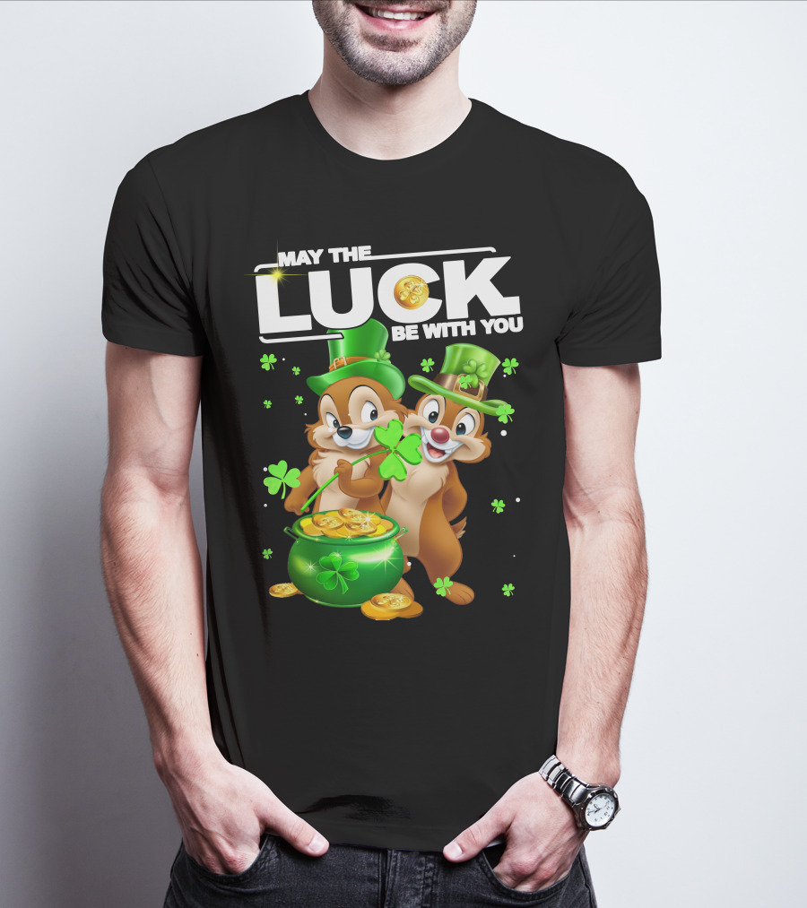 May The Luck Be With You Chip Dale Pot Of Gold T-Shirt