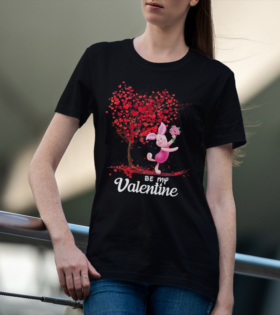 Pidlet Valentine Be My Valentine Red Heart Tree T-Shirt