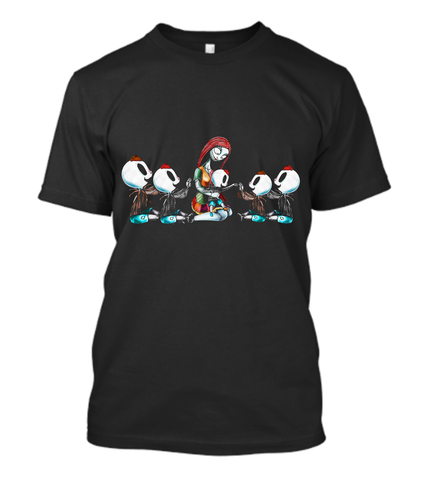 5 Boys Mother Of Nightmares With Skeleton Characters T-Shirt