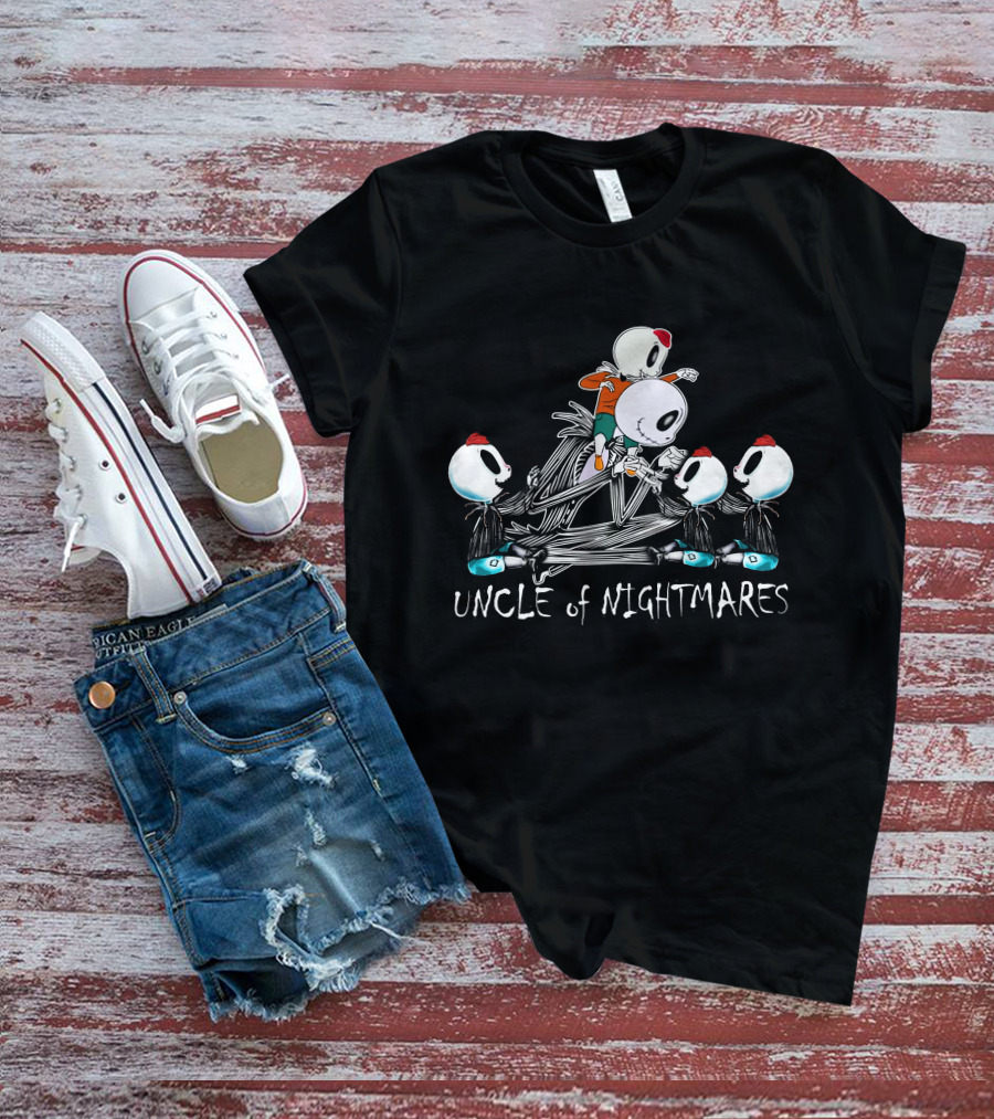 4 Boys On Brooms Uncle Of Nightmares T-Shirt