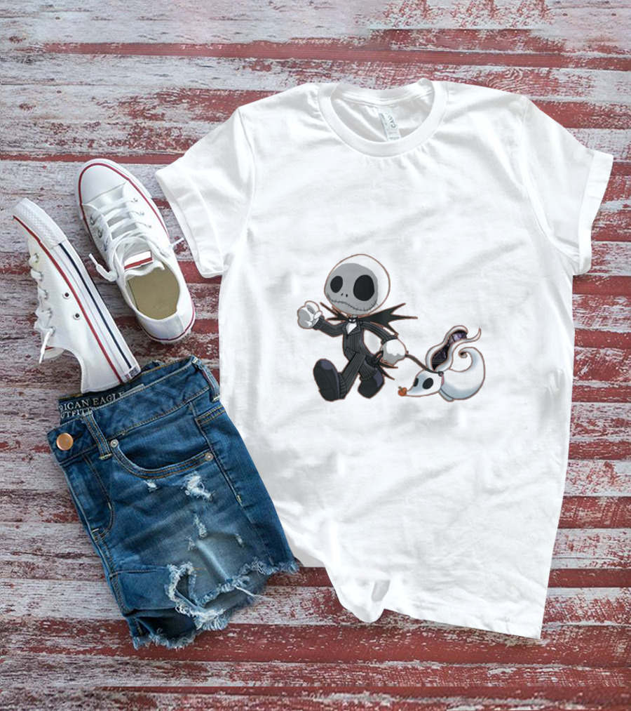 Jack Skellington And Zero Nightmare Before Christmas T-Shirt