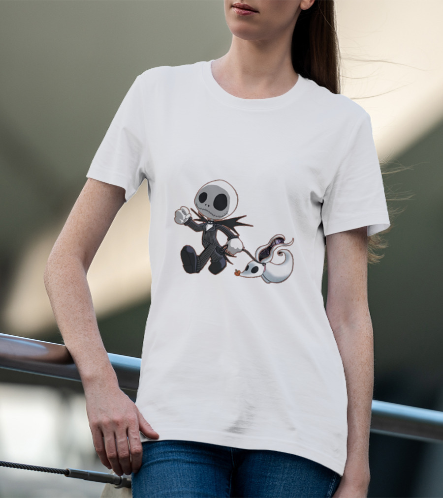 Jack Skellington And Zero Nightmare Before Christmas T-Shirt