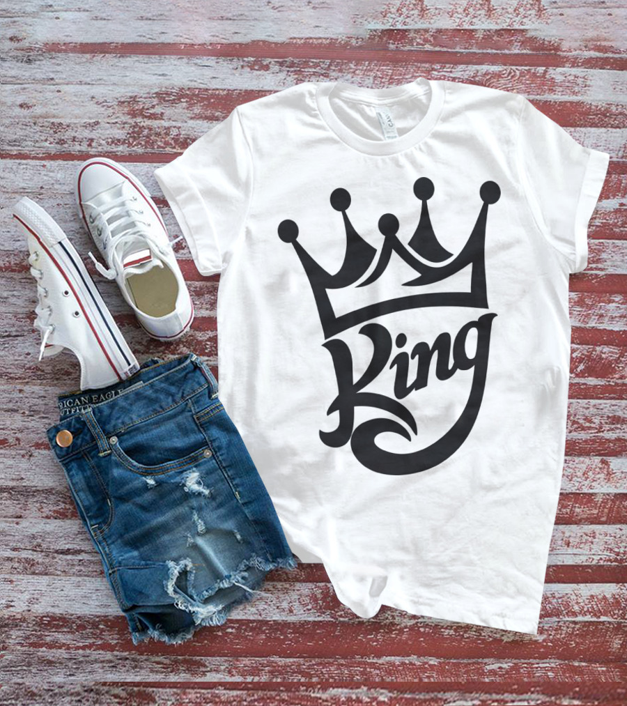 King Crown Iconic Typography T-Shirt