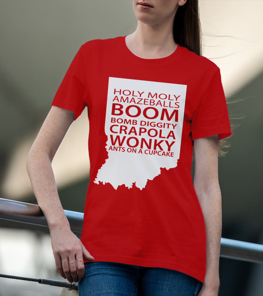 Holy Moly Amazeballs Boom Bomb Diggity Crapola Wonky Ants On A Cupcake T-Shirt