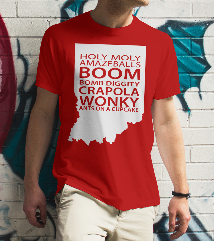 Holy Moly Amazeballs Boom Bomb Diggity Crapola Wonky Ants On A Cupcake T-Shirt