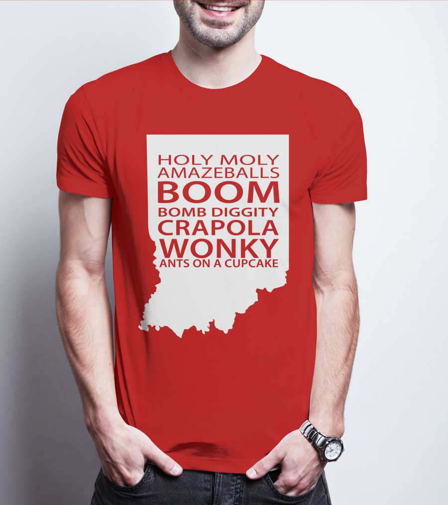 Holy Moly Amazeballs Boom Bomb Diggity Crapola Wonky Ants On A Cupcake T-Shirt