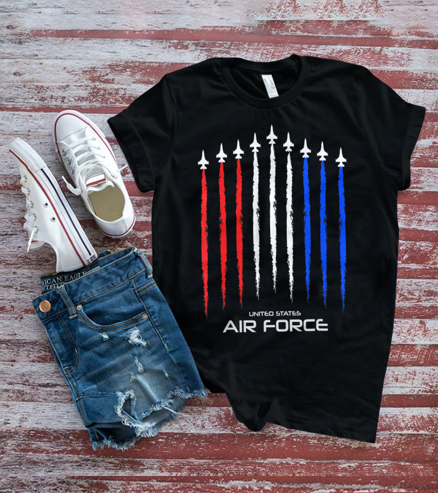 United States Air Force American Flag Jets T-Shirt