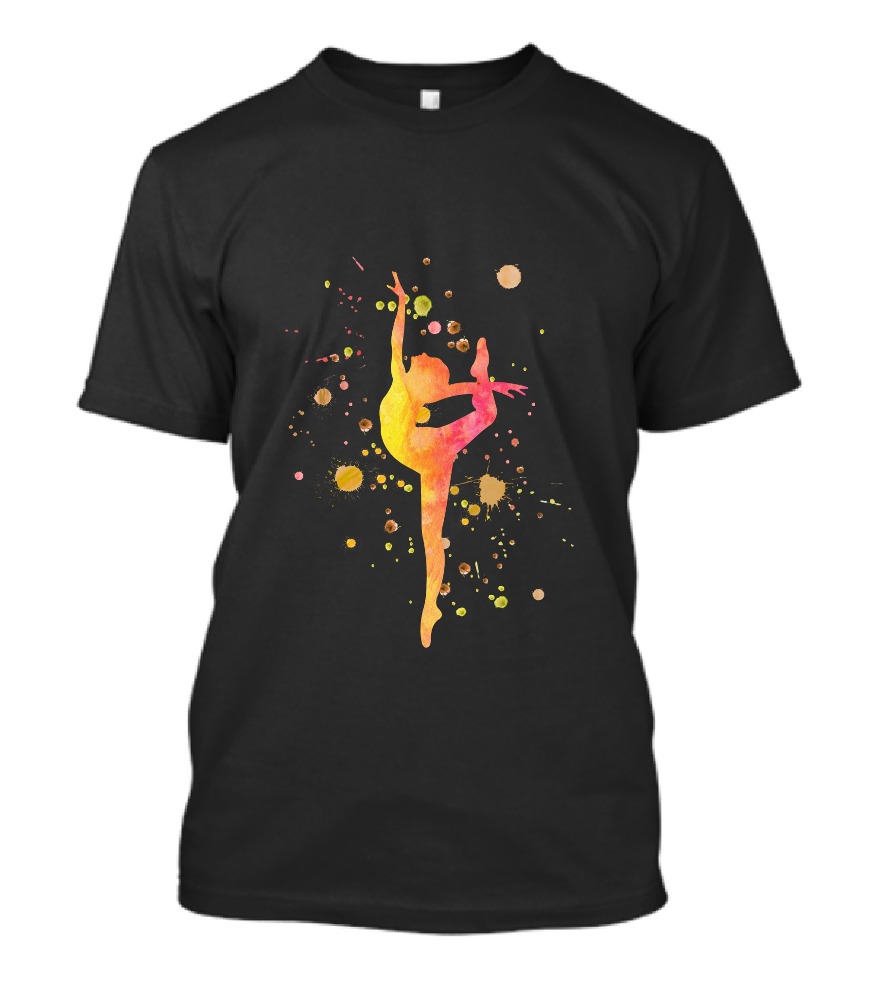 Gymnastics Watercolor Splatter T-Shirt