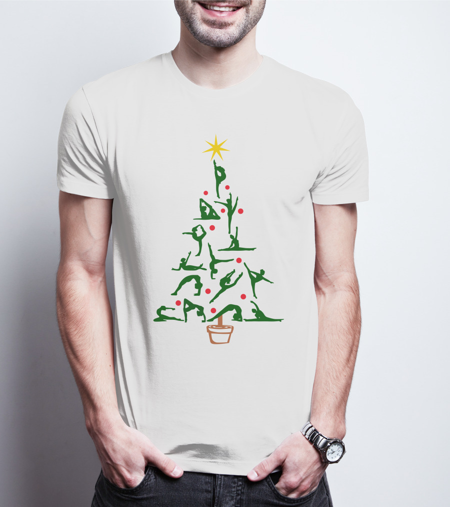 Gymnastics Noel Christmas Tree T-Shirt