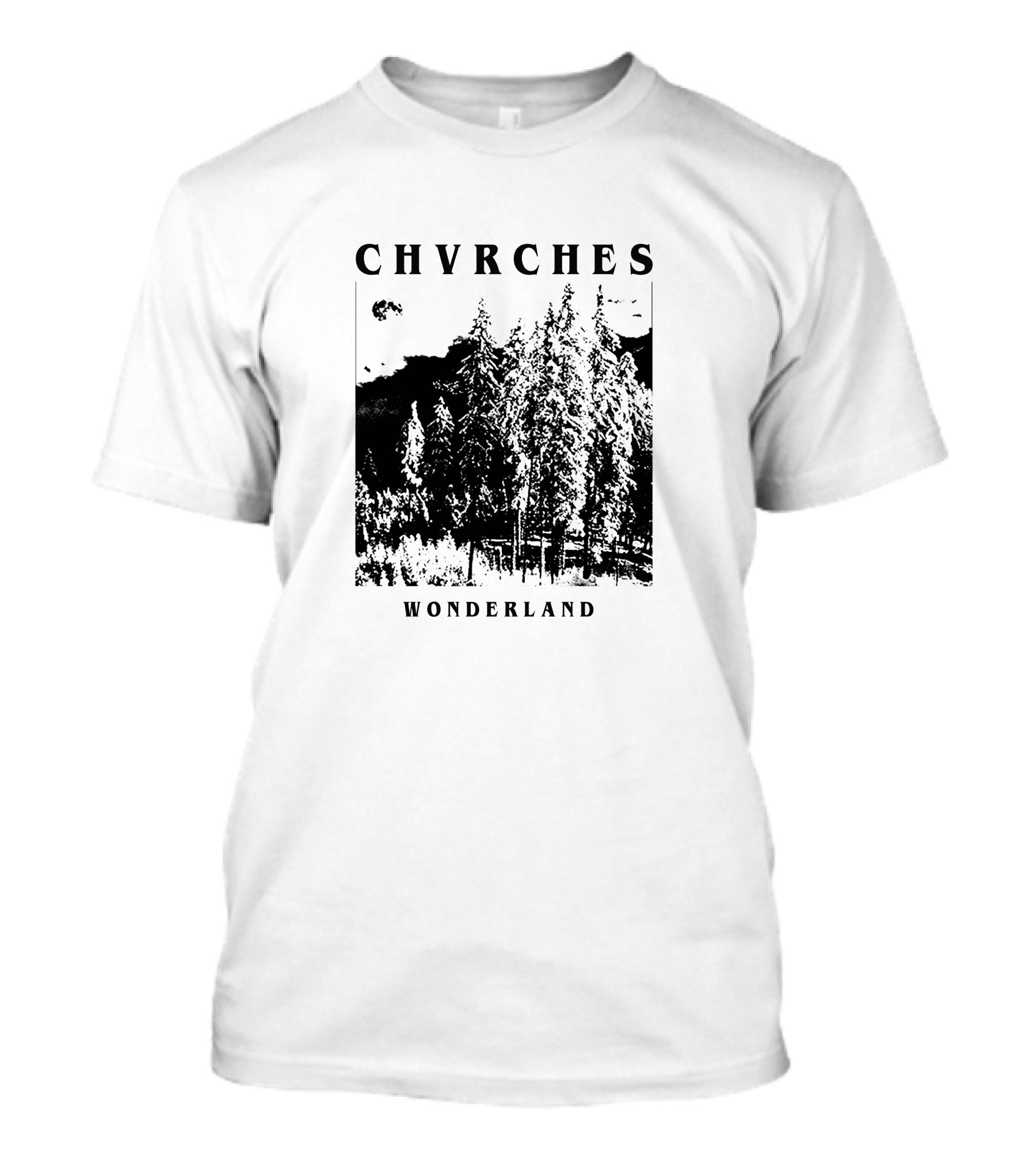 CHVRCHES Wonderland Winter Forest Scene T-Shirt