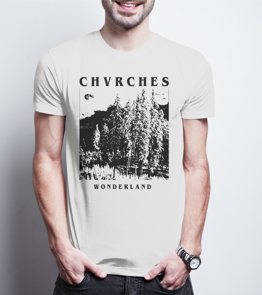 CHVRCHES Wonderland Winter Forest Scene T-Shirt