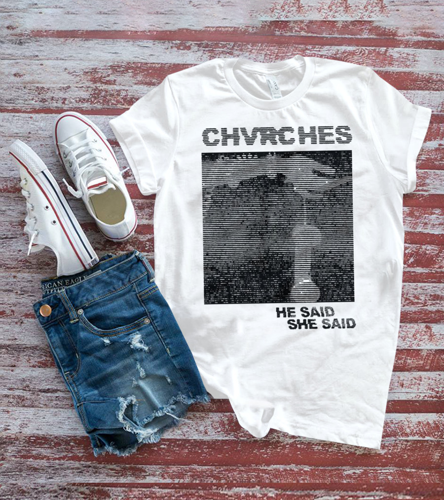 CHVRCHES He Said She Said Striped Visual T-Shirt