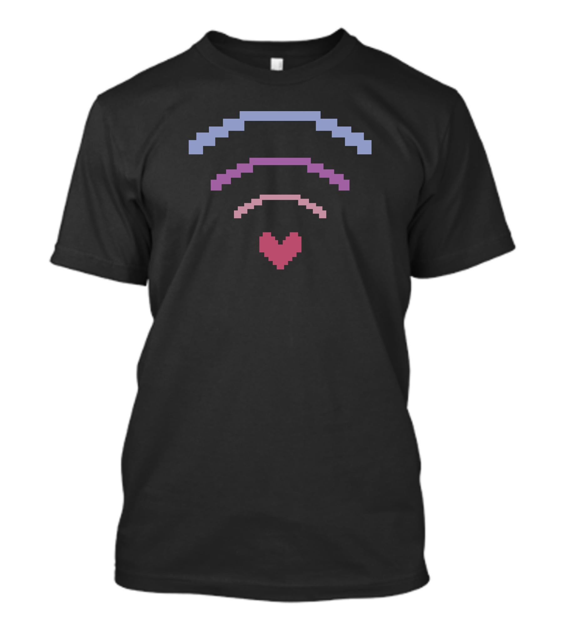 Ihascupquake Merch Pixel Heart WiFi Signal T-Shirt