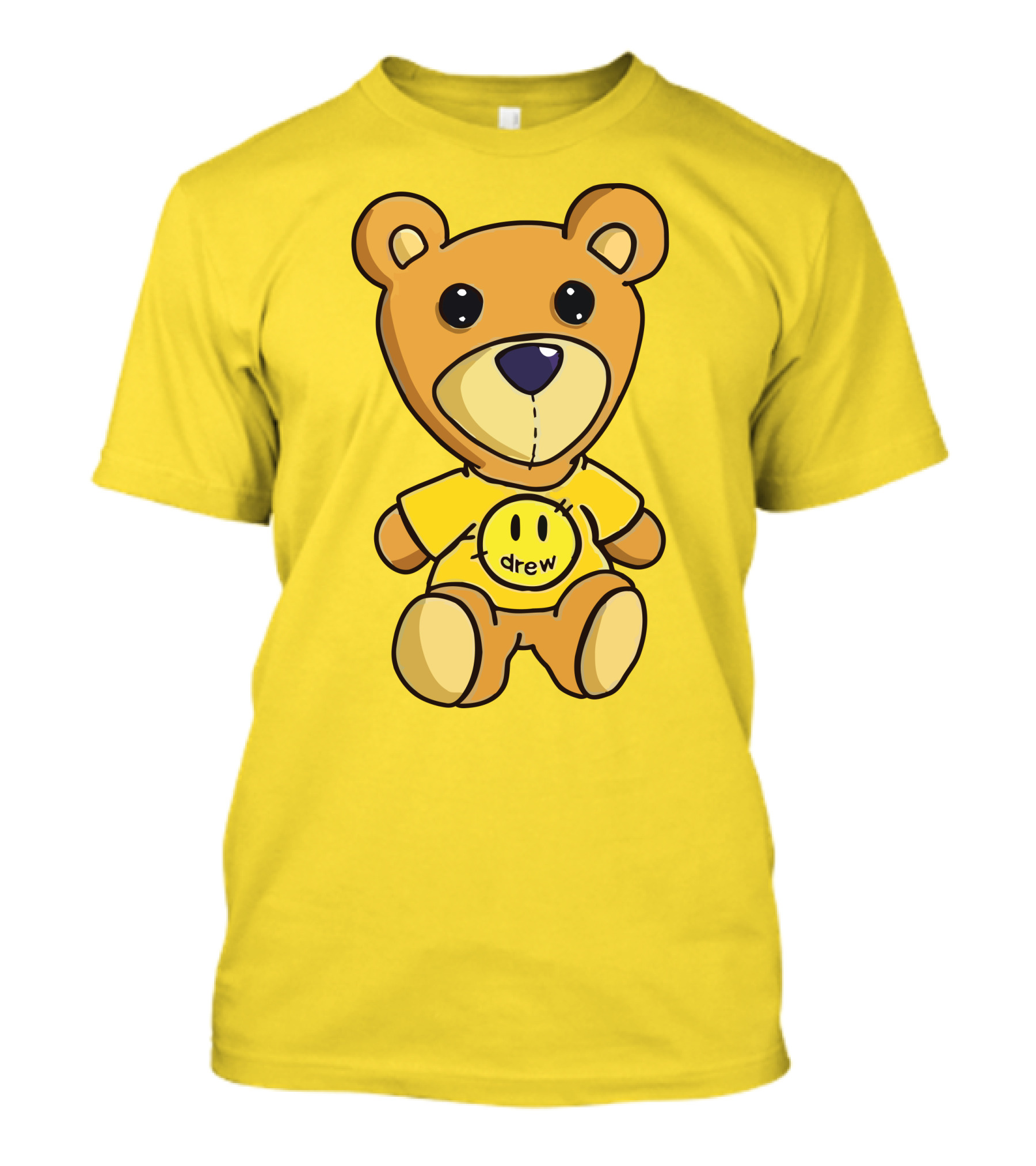 Drew House Teddy Bear Yellow Turtleneck T-Shirt