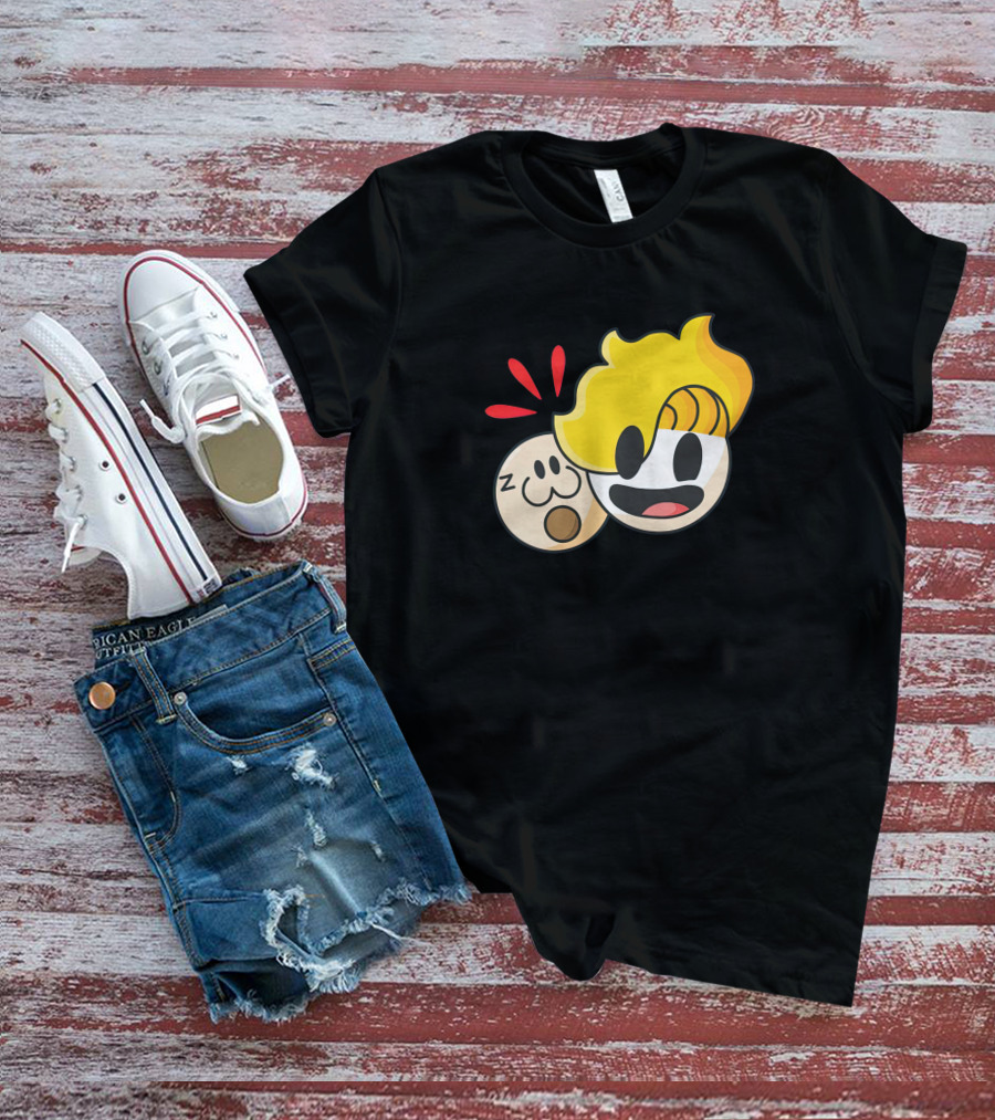 Haminations Animated Faces With Yellow Hair And Expressions T-Shirt