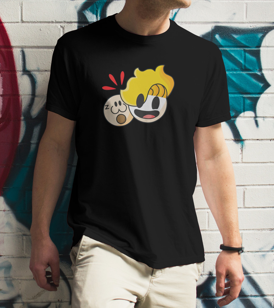 Haminations Animated Faces With Yellow Hair And Expressions T-Shirt