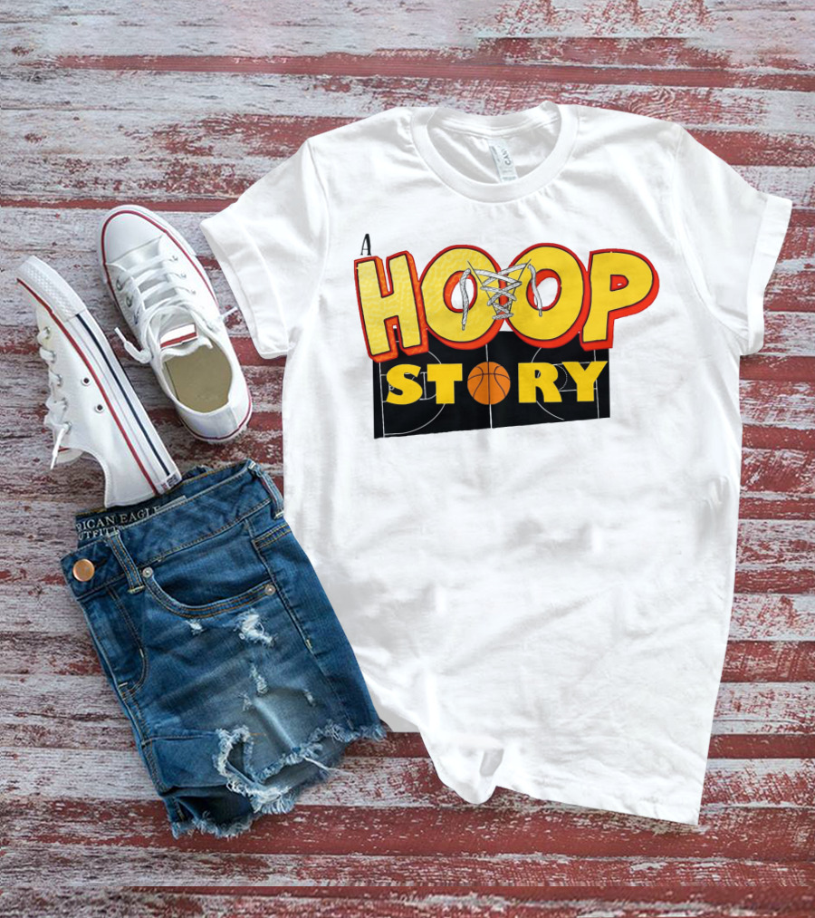 A Hoop Story Basketball Court T-Shirt