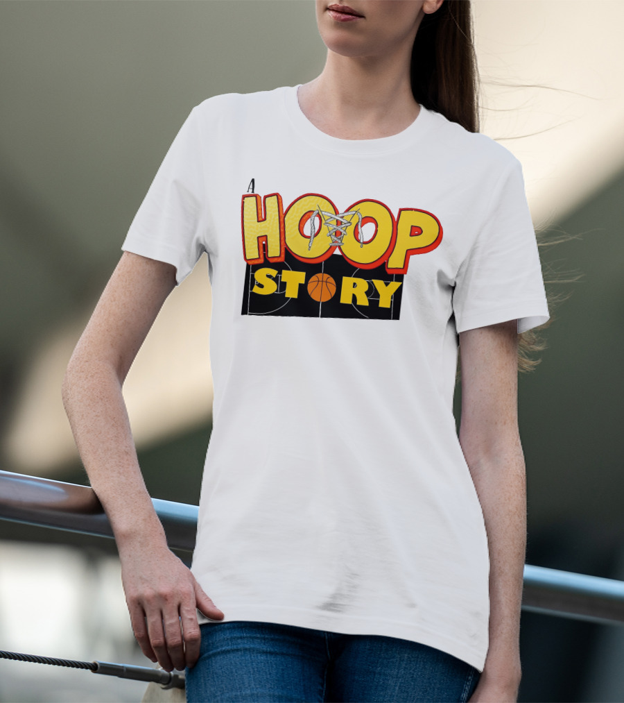 A Hoop Story Basketball Court T-Shirt