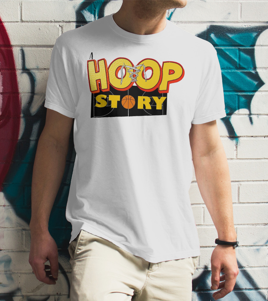 A Hoop Story Basketball Court T-Shirt