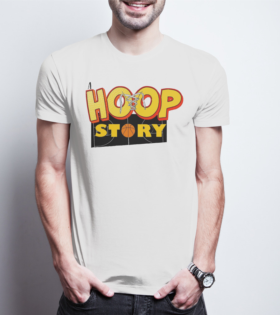 A Hoop Story Basketball Court T-Shirt