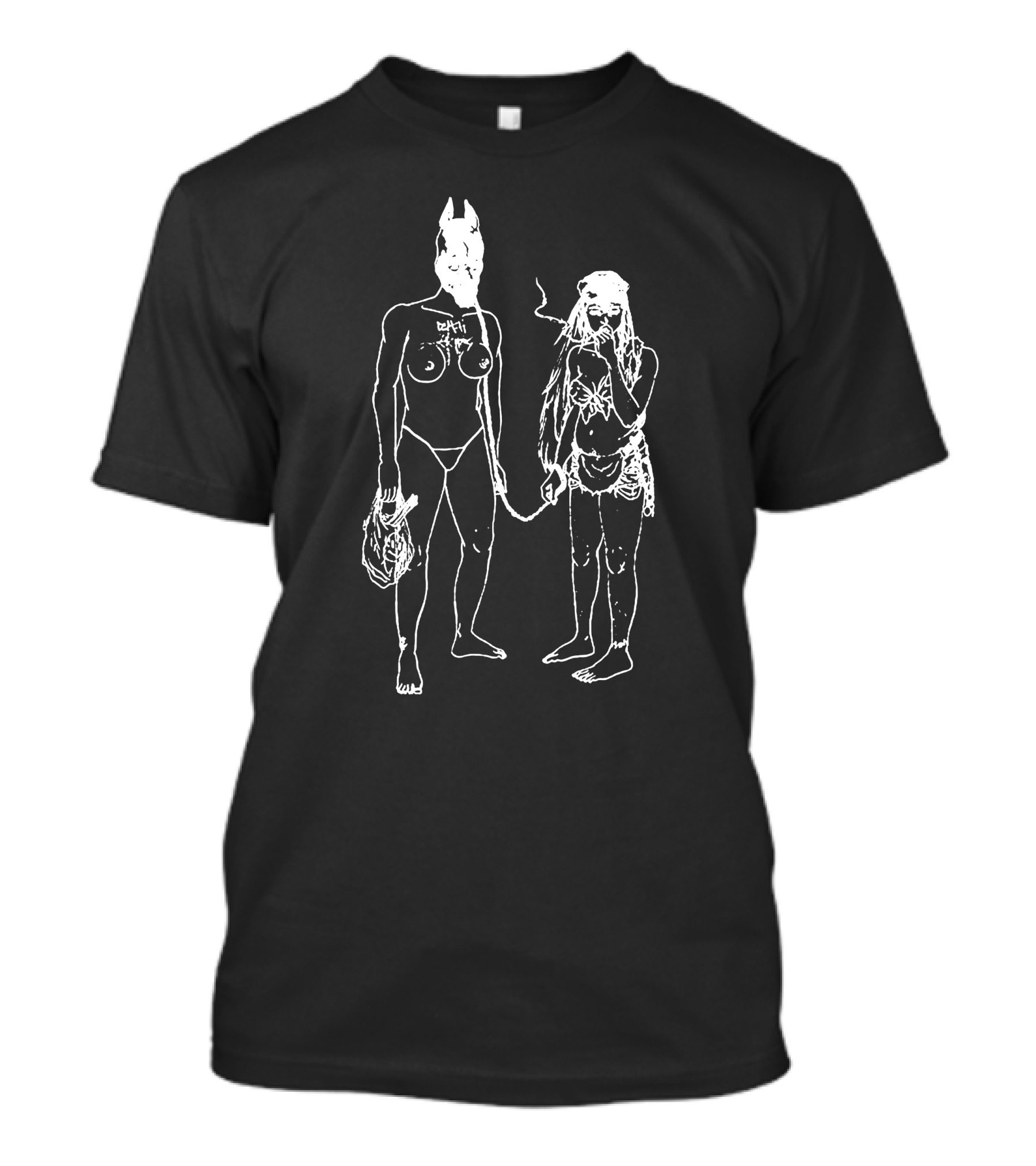 Death Grips Minimalist Line Art Characters T-Shirt