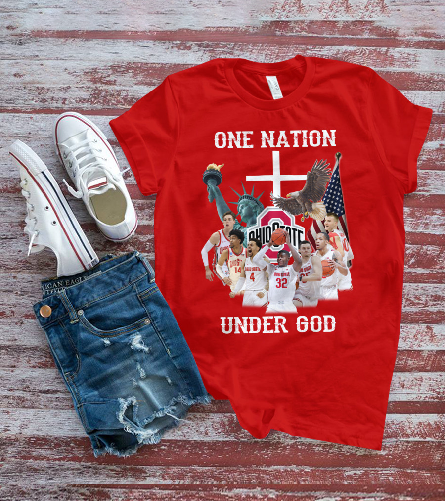 Ohio State Basketball One Nation Under God T-Shirt