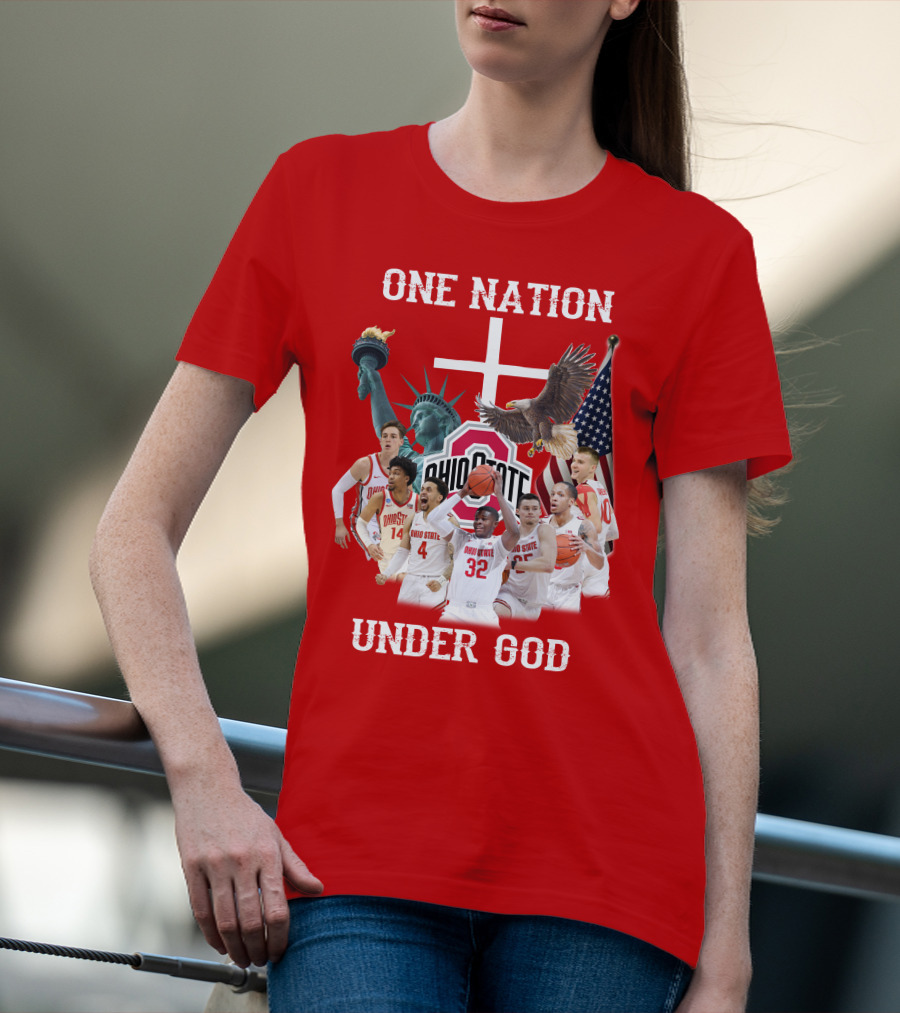 Ohio State Basketball One Nation Under God T-Shirt