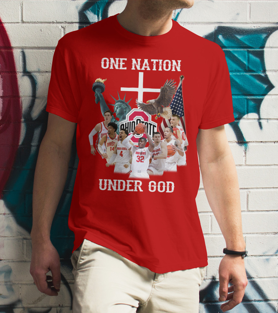 Ohio State Basketball One Nation Under God T-Shirt