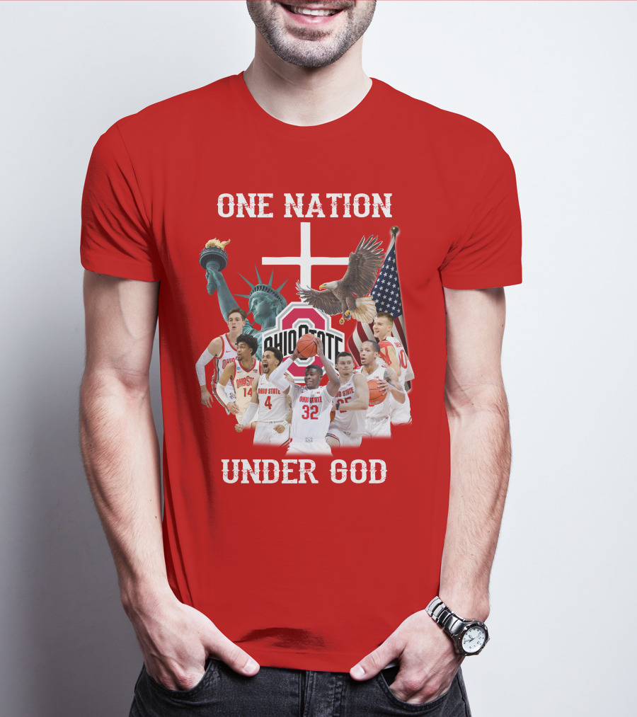 Ohio State Basketball One Nation Under God T-Shirt