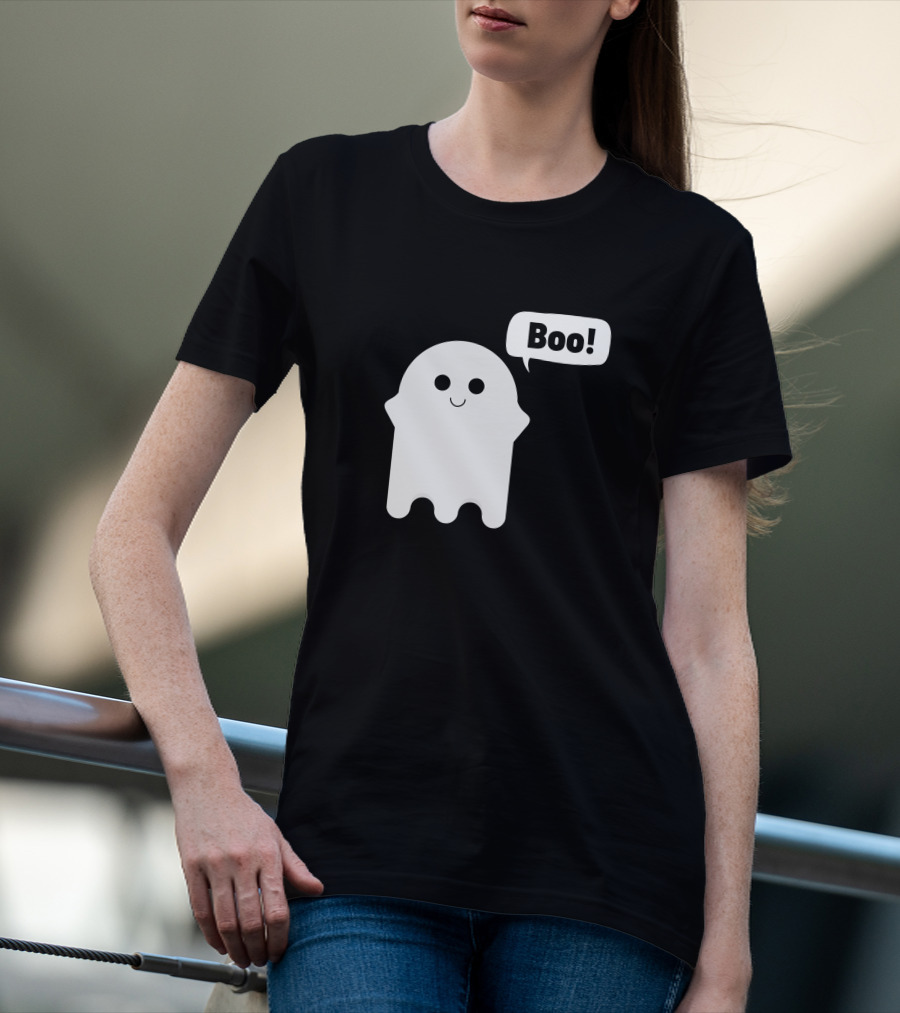 Cute Smiley Ghost Boo Edition T-Shirt