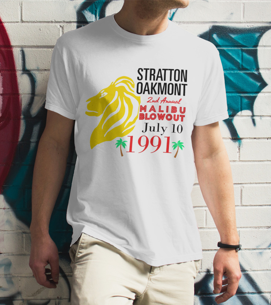 Stratton Oakmont 2nd Annual Malibu Blowout July 10 1991 T-Shirt