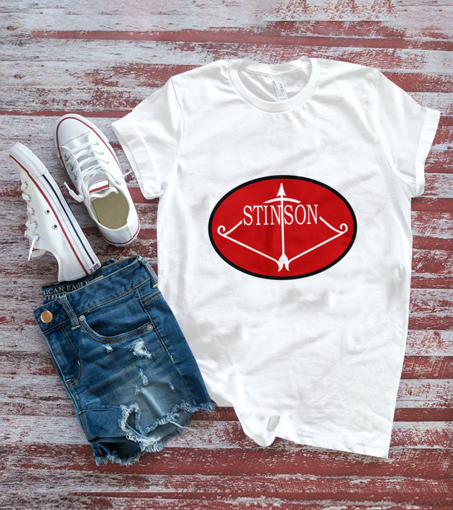 Stinson Aircraft Company Red Oval Emblem T-Shirt
