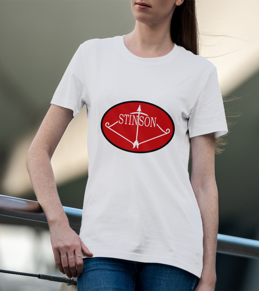 Stinson Aircraft Company Red Oval Emblem T-Shirt