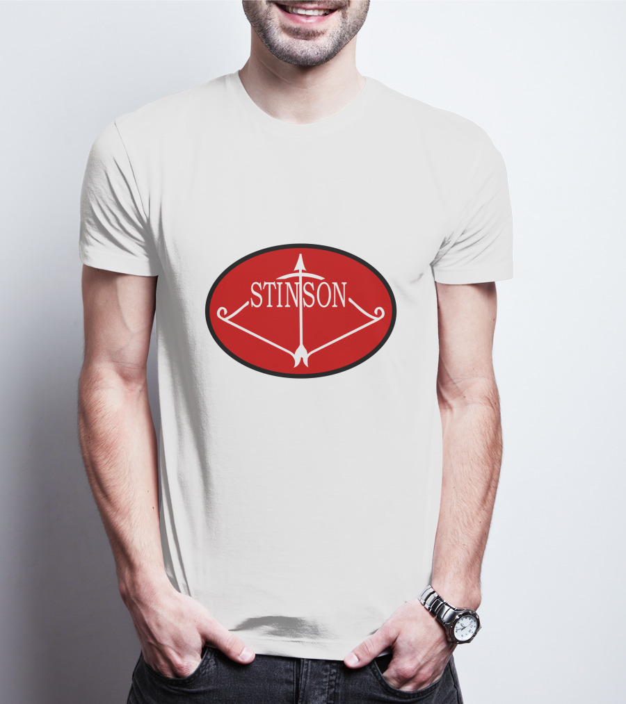 Stinson Aircraft Company Red Oval Emblem T-Shirt