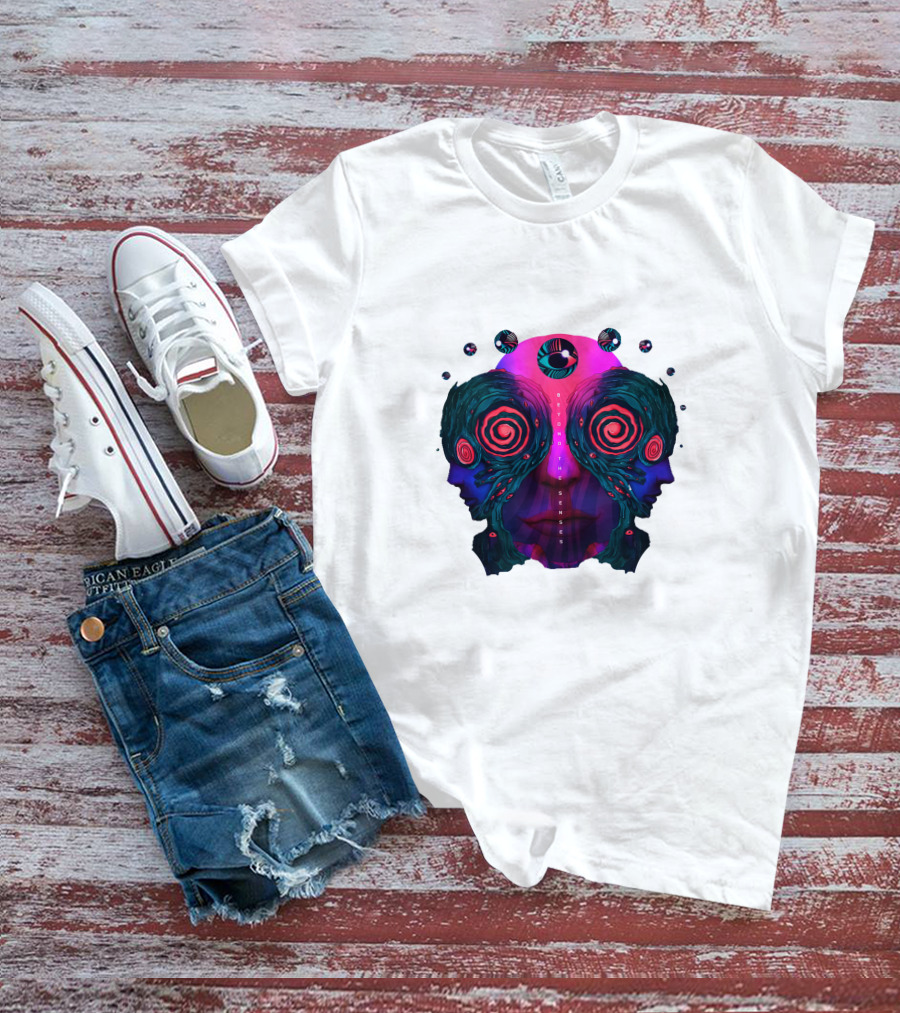 Rezz Beyond The Senses Psychedelic Faces T-Shirt
