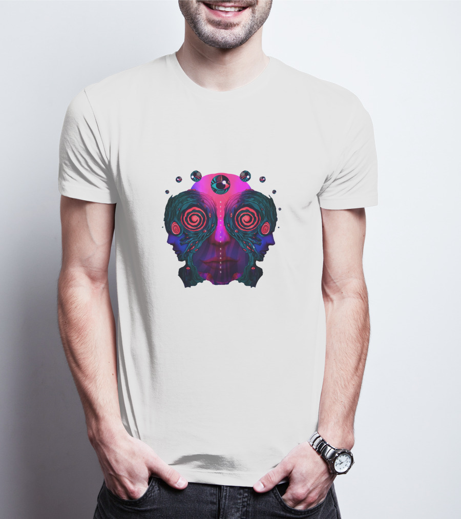 Rezz Beyond The Senses Psychedelic Faces T-Shirt