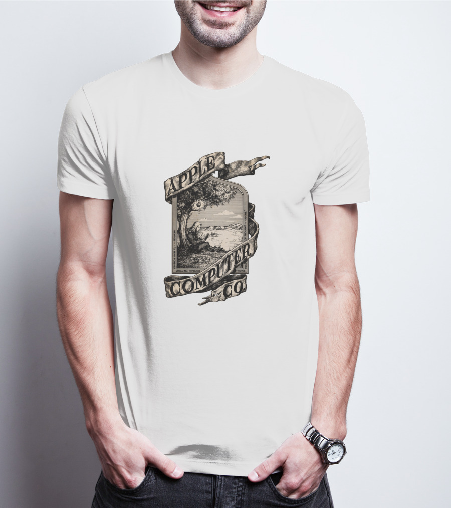 Apple Computer Co Vontag Throgh Stramme Minde Newton Xtanding T-Shirt