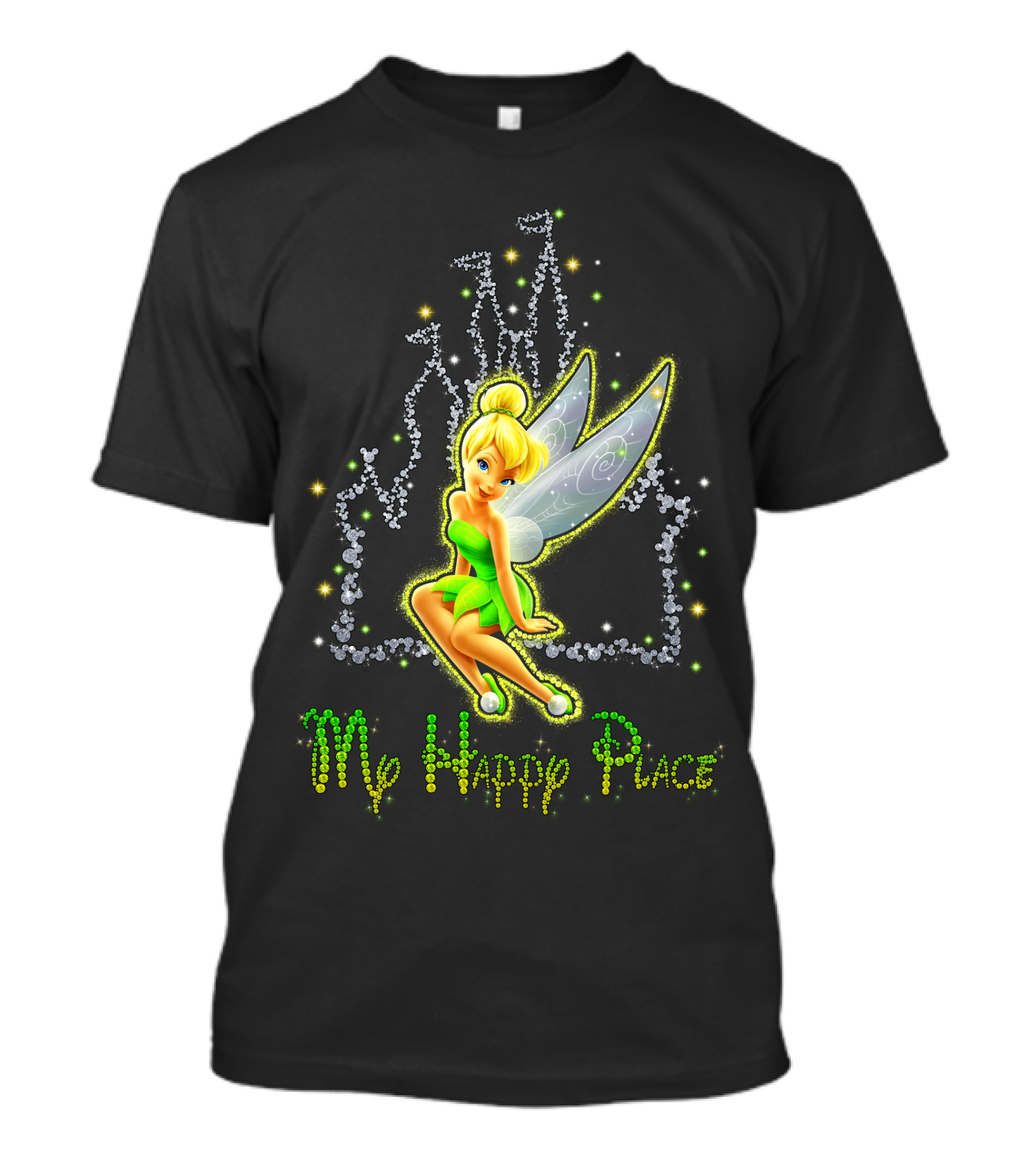 Tinkerbell My Happy Place Disney Castle Magic T-Shirt