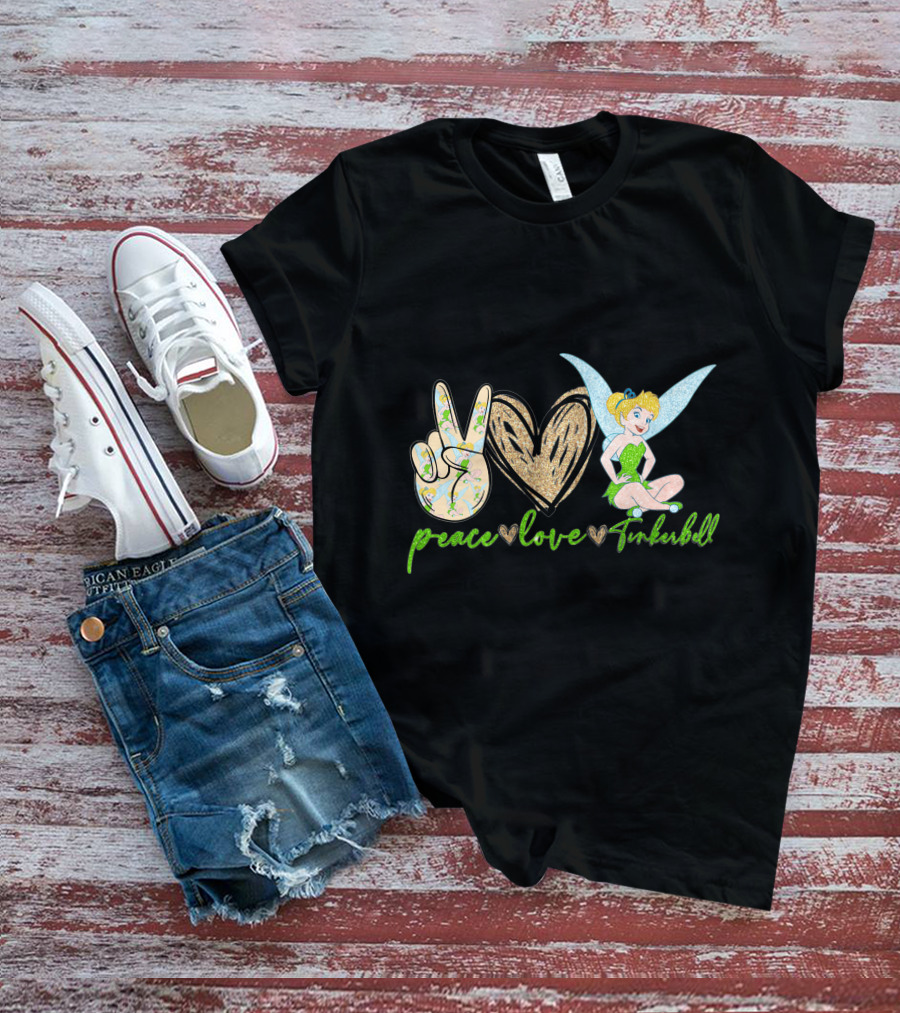 Peace Love Tinkerbell Fairy Magic T-Shirt