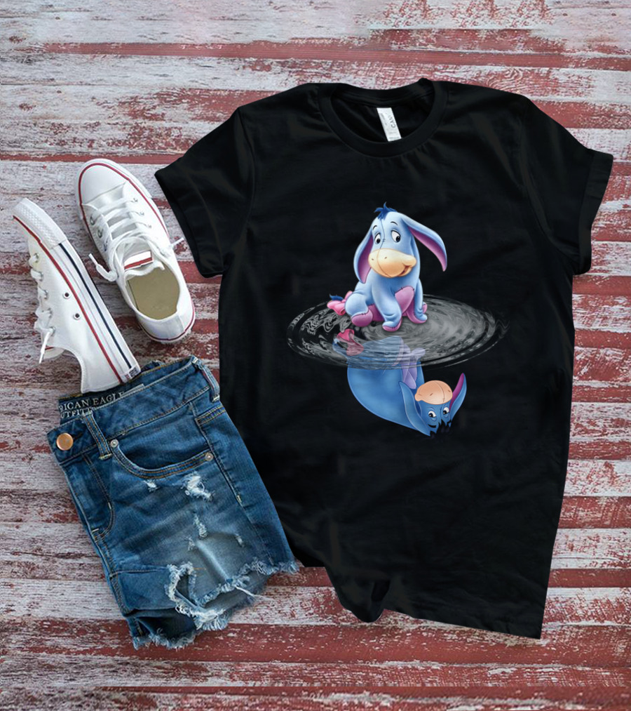 Eeyore Reflection In Water Ripple T-Shirt